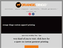 Tablet Screenshot of orangedingo.com